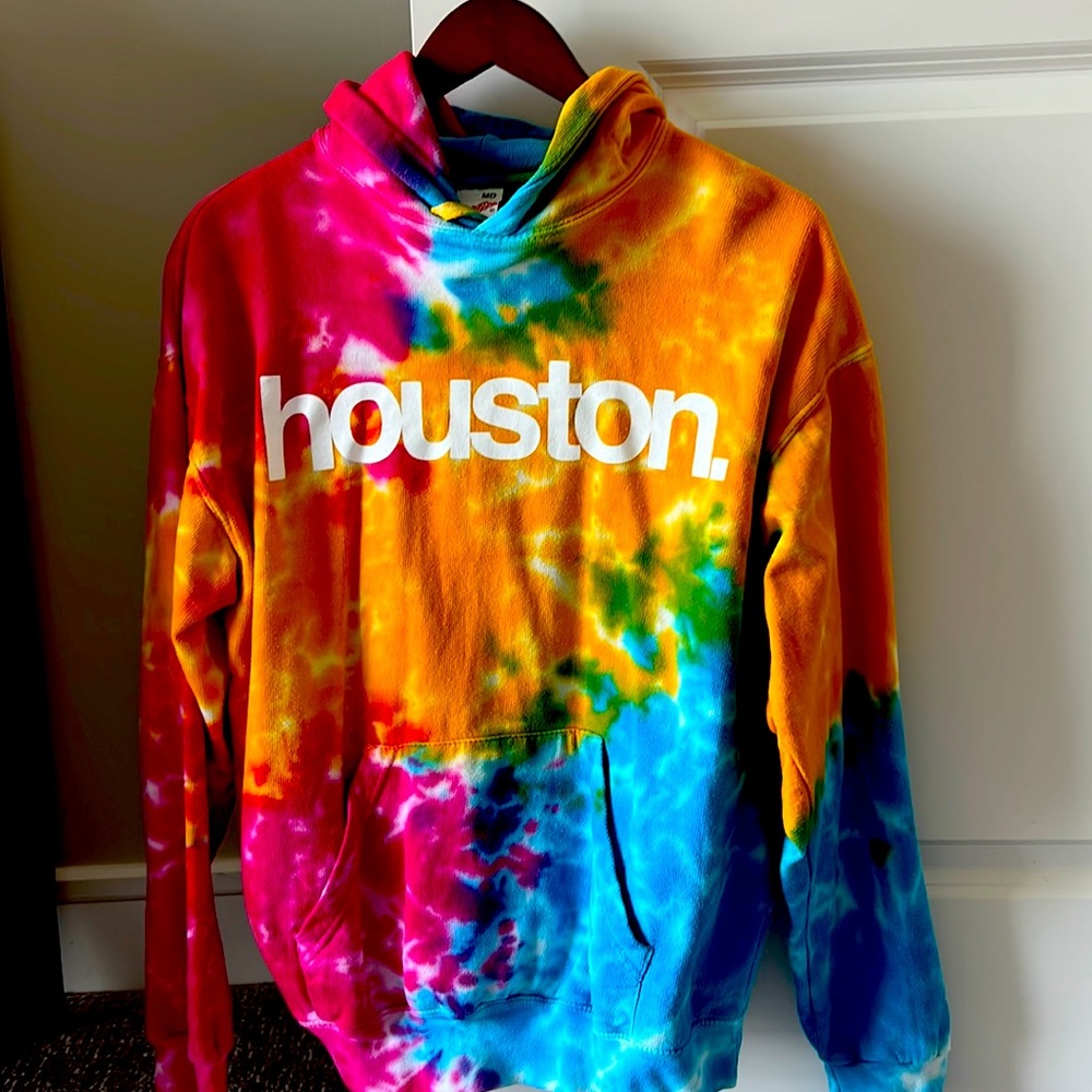 Vintage Premium Goods Tie Dye Houston. Hoodie Size Medium
